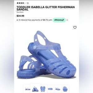 Crocs Toddler Isabella Glitter Sandal